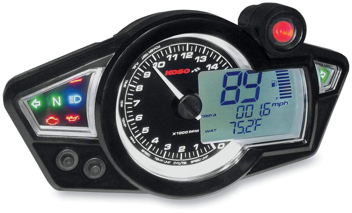 RX-1N GP-Style Speedometer - Black