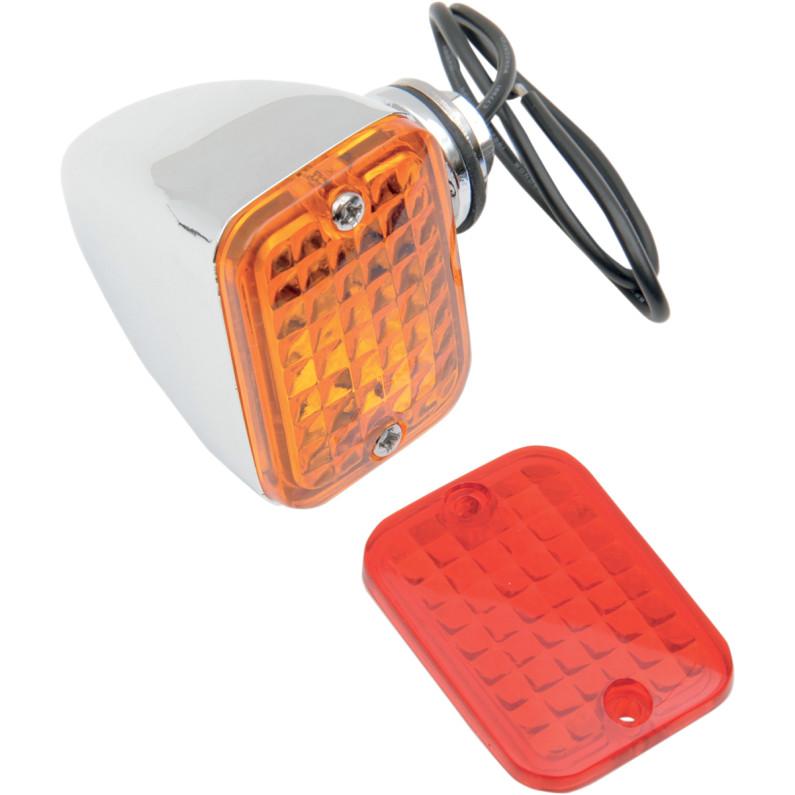 Rectangular Mini Marker Lights with single bulb