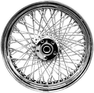 Laced 80 Spoke Front Wheel  - 21x2.15 (Single Disc)