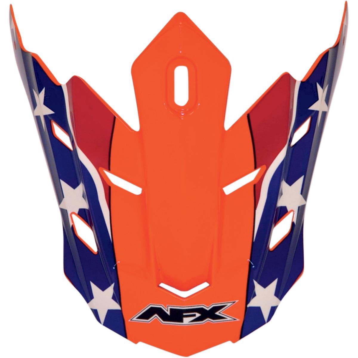 Peak for FX-17/Y Rebel Helmets - Orange Rebel