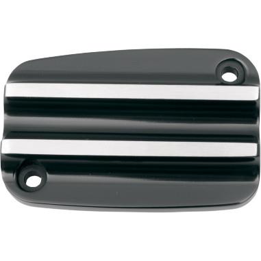 Front Brake Master Cylinder Cover - Finned - Black