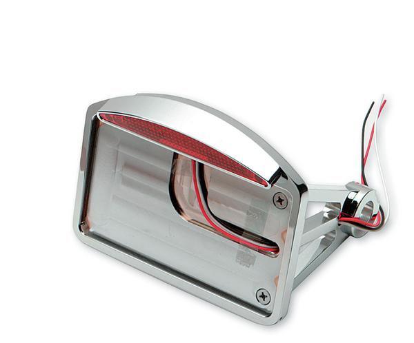 Axle Mount Taillight/License Plate Mount - Half-Moon - Flat Horizontal