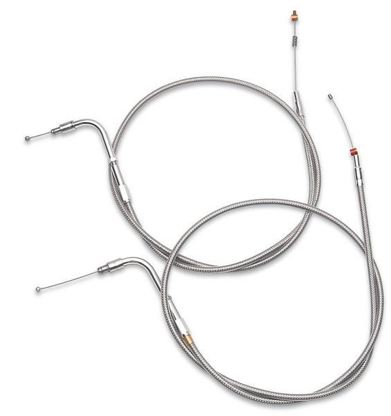 Stainless Clear-Coated Throttle Cable (+6in.)