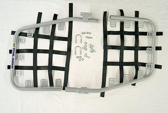 Steel Nerf Bars - Silver Bar - Black Web