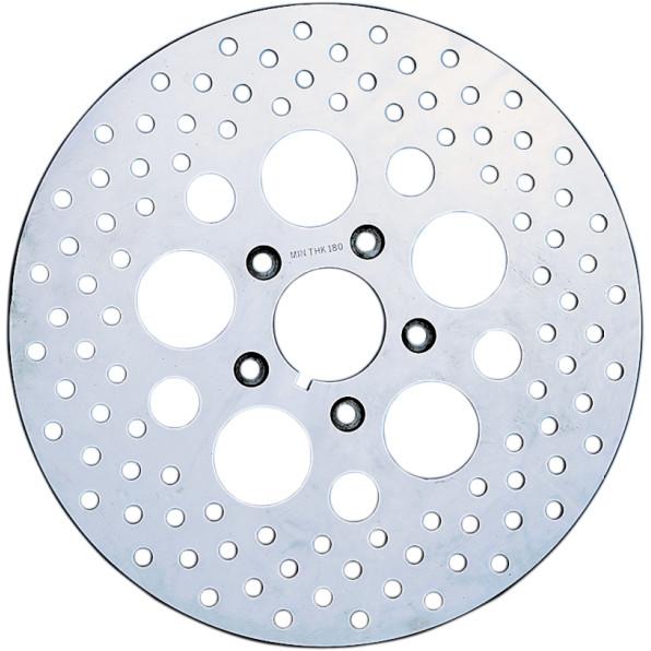 Polished Stainless Steel Drilled Brake Rotor