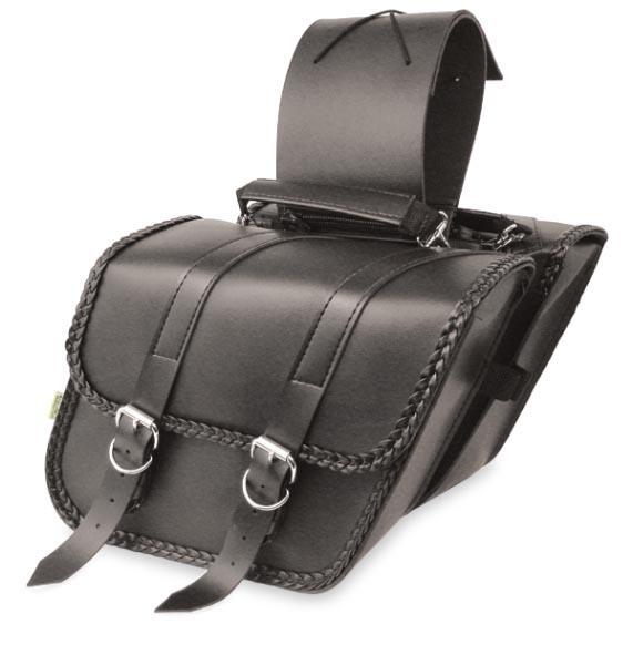 Compact Braided Slant Saddlebag