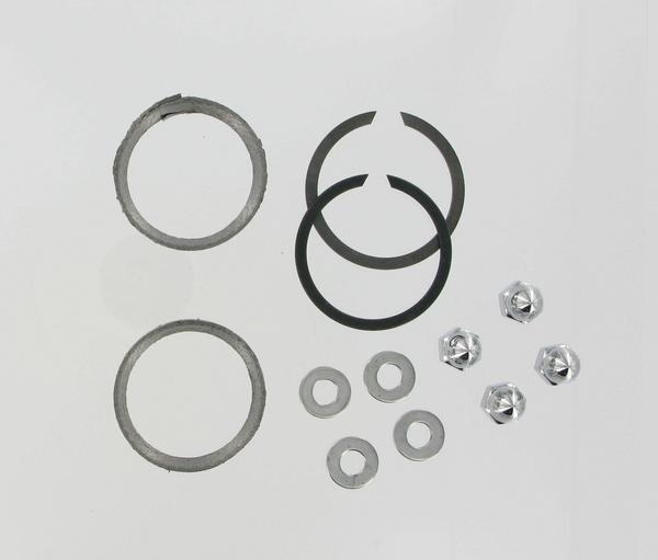 Exhaust Port Gasket Kit - Graphite Wire Gaskets and Chrome Acorn Nuts