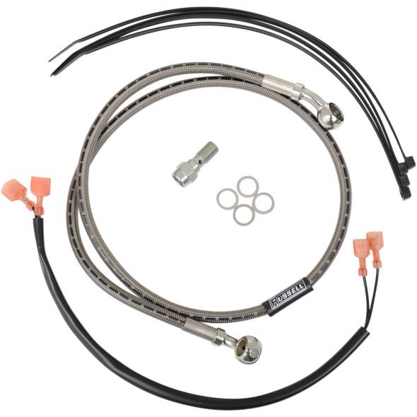Braided Rear Brake Line Kit - Stainless