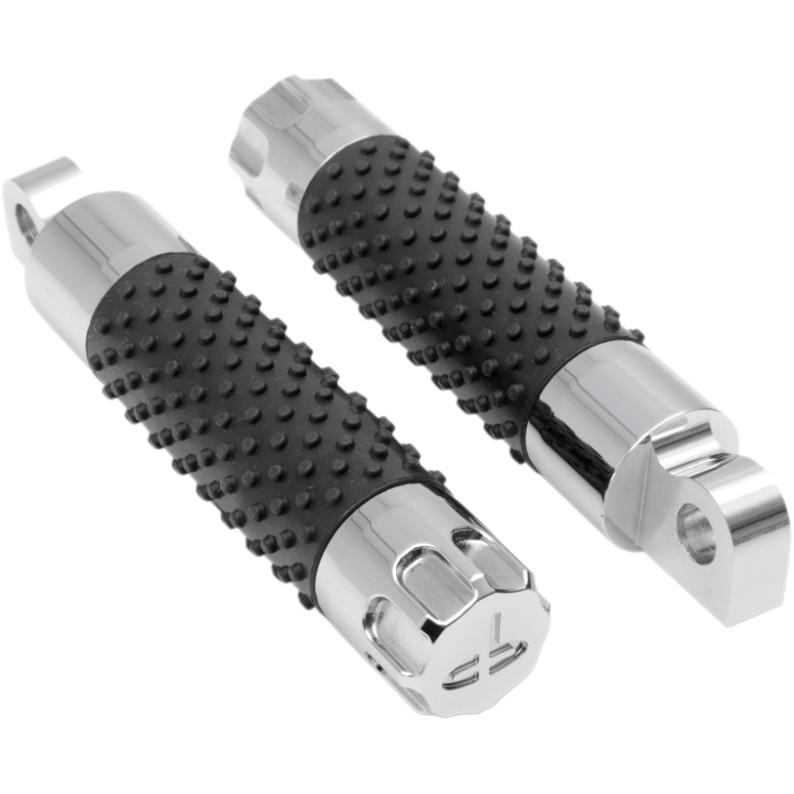 Classic Cut Male Mount Footpegs - Chrome
