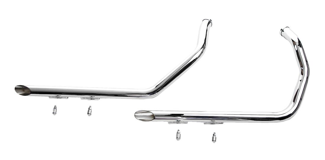 1 3/4in. Sporty Drag Pipes - 40in. - Chrome