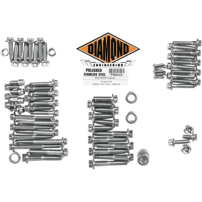 12-Point Polished Stainless Engine Kit