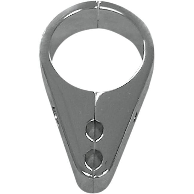 Throttle/Idle Cable Clamp for 1in. Diameter Handlebar/Frame - Chrome