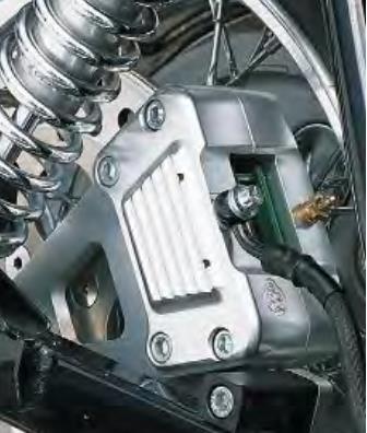 2-Piston Custom Rear Brake A-Caliper Kit - Classic Chrome