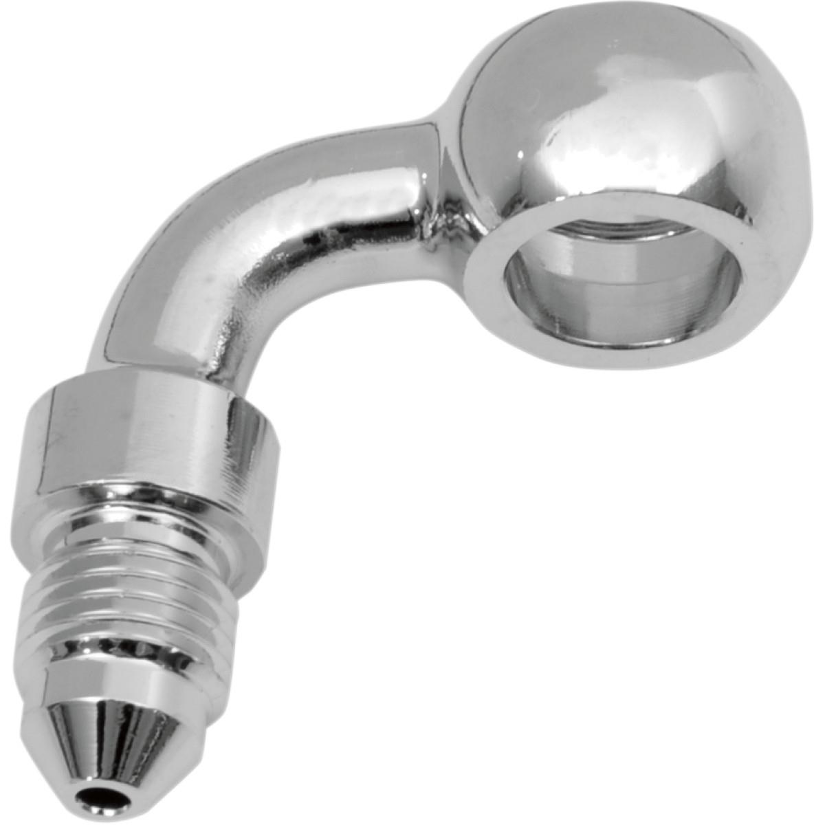 Cycleflex Universal Brake Line Fitting - 10mm Banjo x #3 Male 90 Degrees