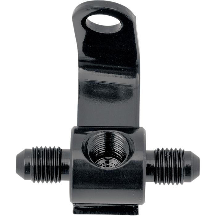 Ebony Universal Rear Brake Tee with Mount - 1/8in. NPT Threads