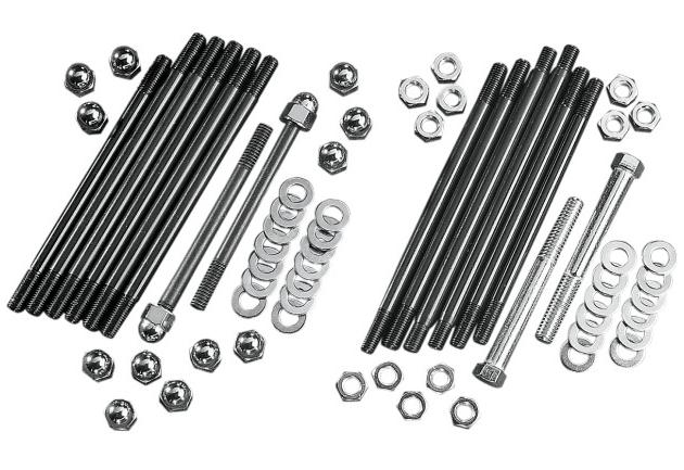 Motor Case Stud Kit - Acorn Style - Chrome