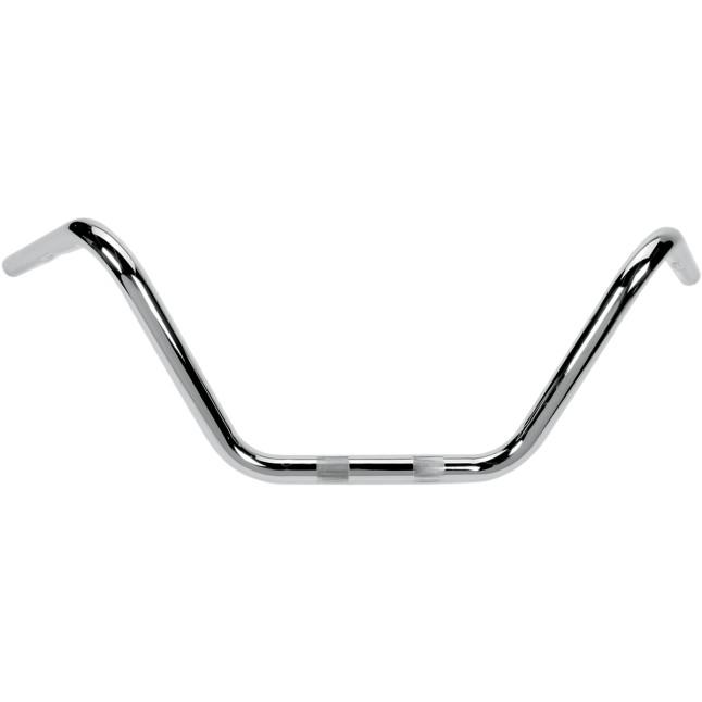1in. Super Glide-Style Custom Bend Handlebar - Knurled and Dimpled - Chrome