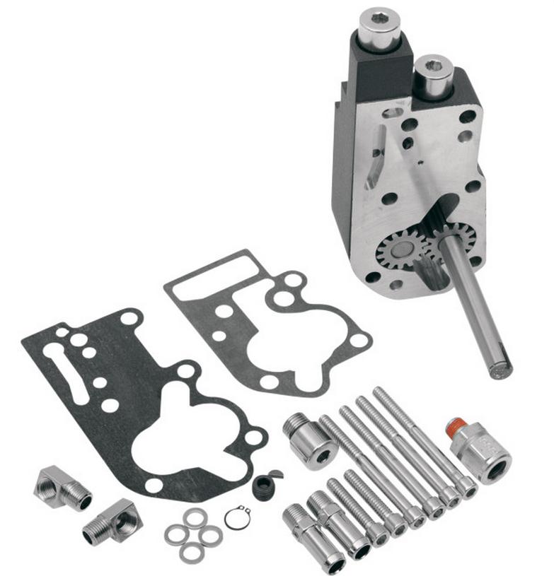 Flow Pro 1 Billet Oil Pump Body - OEM Black Wrinkle