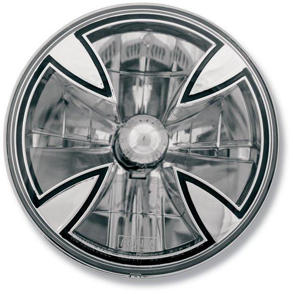 7in. Iron Cross Headlight