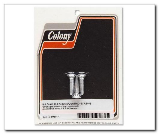 S and S Air Cleaning Cover Mounting Screw Kit - 1/4in.-20x1in.