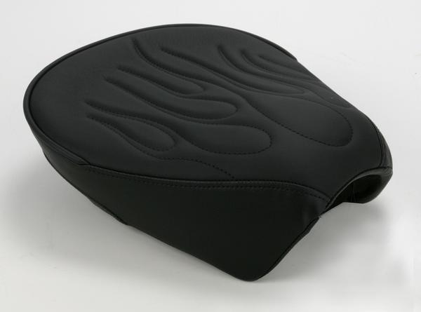 Solo Rear/Pillion Seat - Wide - Flame Stitch