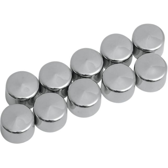 Individual Chrome Bolt Cover - 1/2in. hex bolt/nut (3/4in. wrench size)