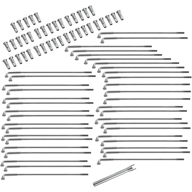 Chrome 8 1/2 in. Spoke Set for 19in. Rim