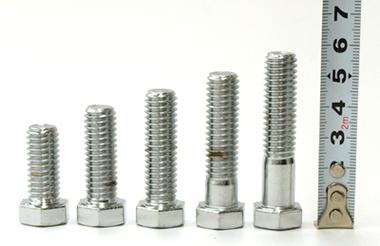 Coarse-Thread Hex-Head Bolts - 1/4in.-20 x 2in.