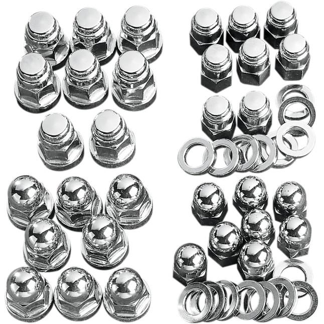Head Bolt Set - Acorn Style - Chrome