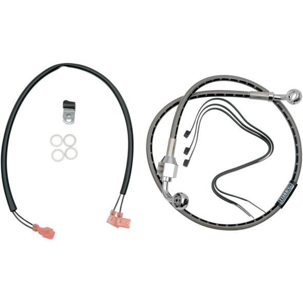 Braided Rear Brake Line Kit - Stainless