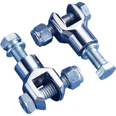 Chrome Footpeg Mounts - 3/8in.-24 Thread