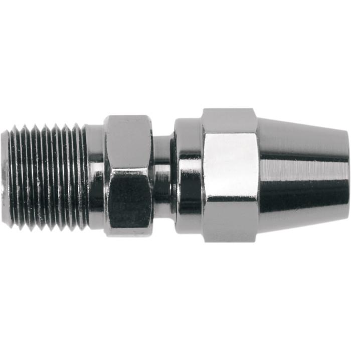 Pro System II Renegade Black Steel Male NPT Straight Master/Cylinder/Caliper Fitting - 1/8in.