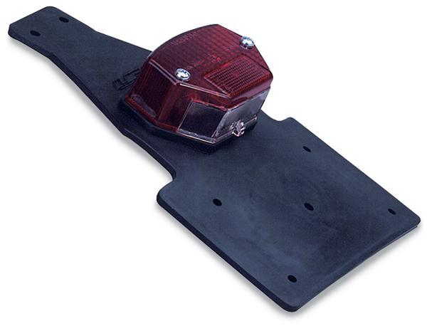 License Plate Holder with No Turn Signals - Bolts On Top Of Fender