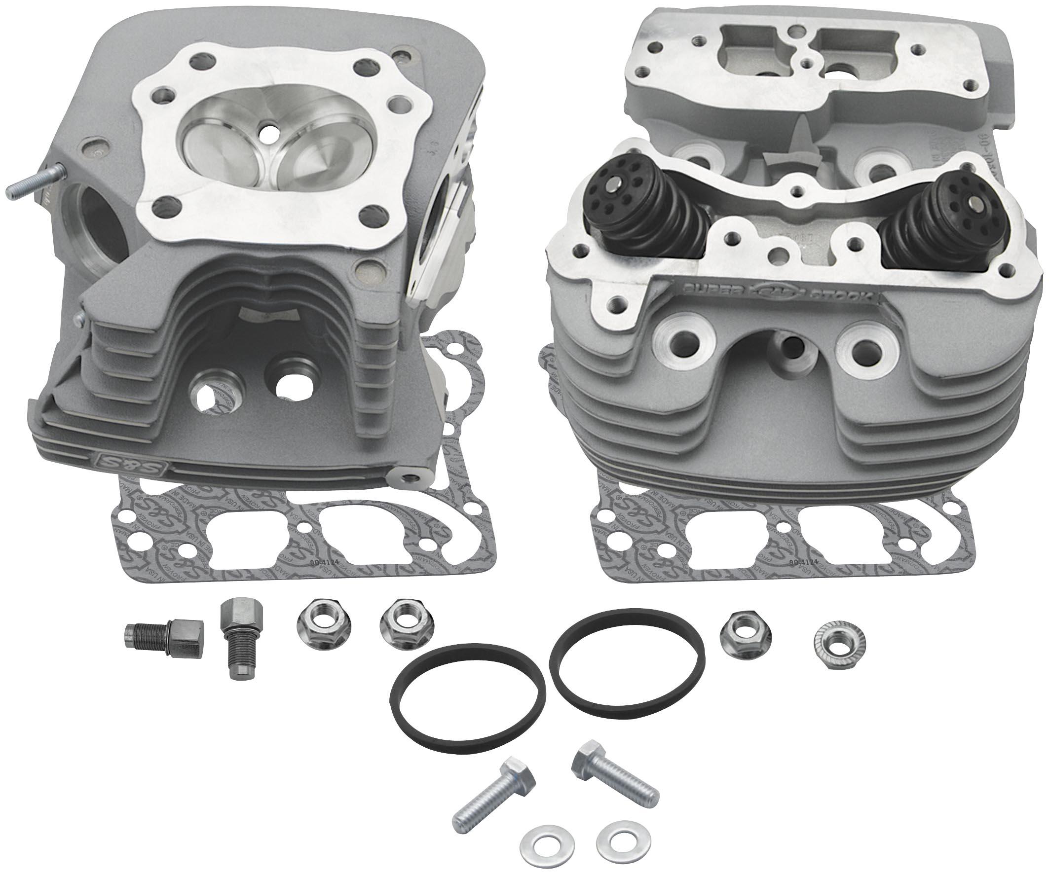 Super Stock 79cc Cylinder Head Kit - .640in. Lift Springs - Silver Powder-Coat