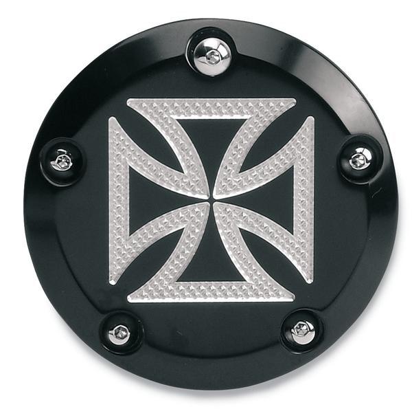 Points Cover - Maltese Cross - Black Anodized