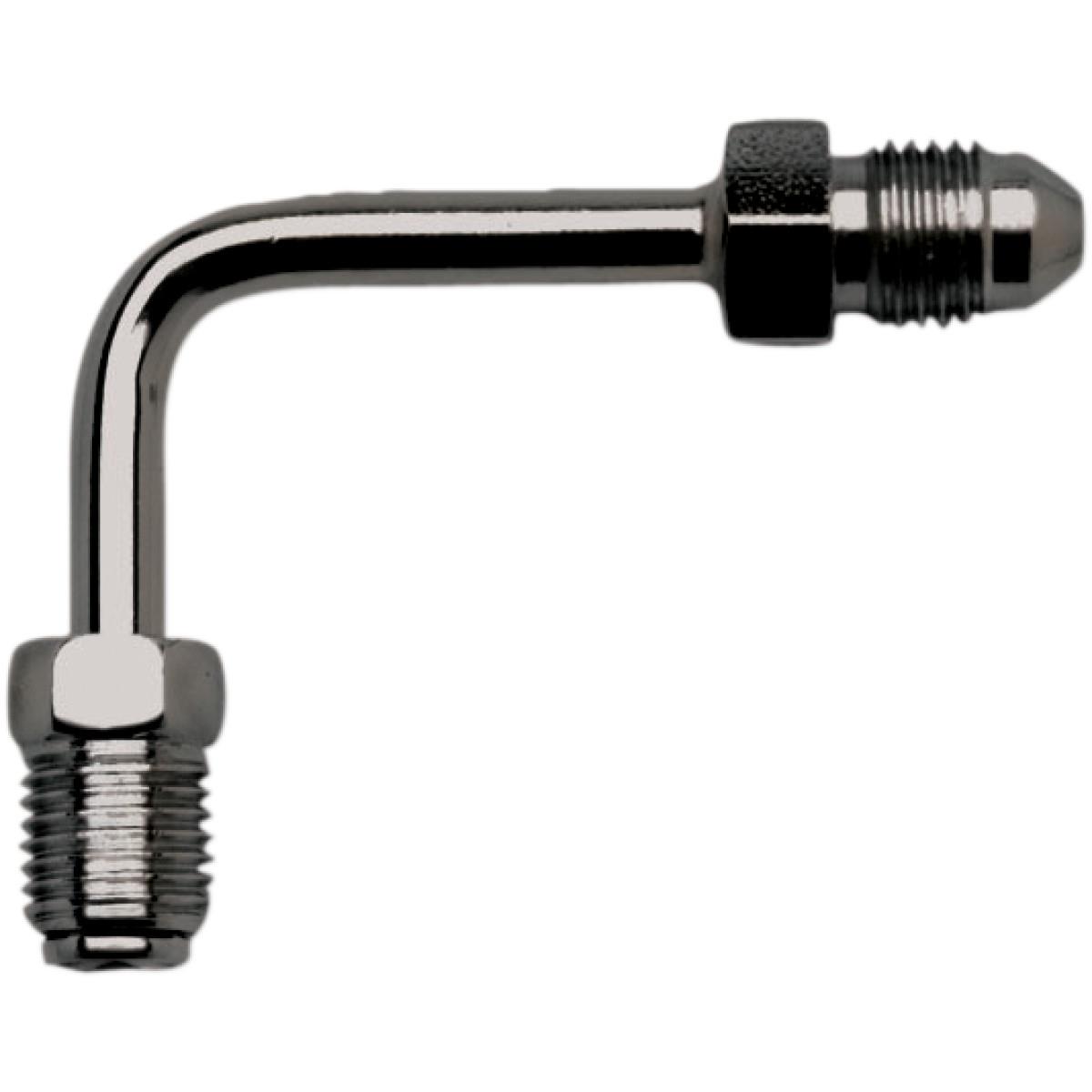 Renegade Universal Adapter Fitting - 3/8in-24 Inverted Flare - #3 Male with 90 Degree Bend