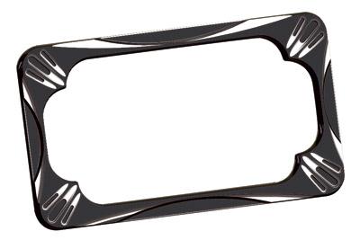 Deep Cut License Plate Frame - Black