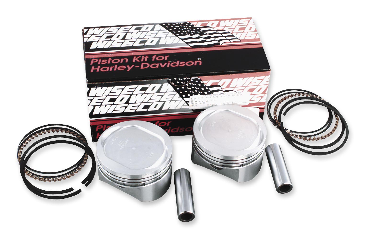 VT Piston Kit (95ci., Domed) - .020in. Oversize to 3.895in., 10.5:1 Compression
