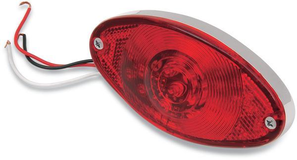 LED Taillight - Ultra-Thin Cat Eye with Red Lens