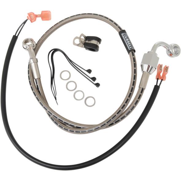 Braided Rear Brake Line Kit - Stainless