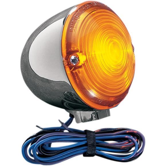 Flat Lens Turn Signal - Red - Single-Filament
