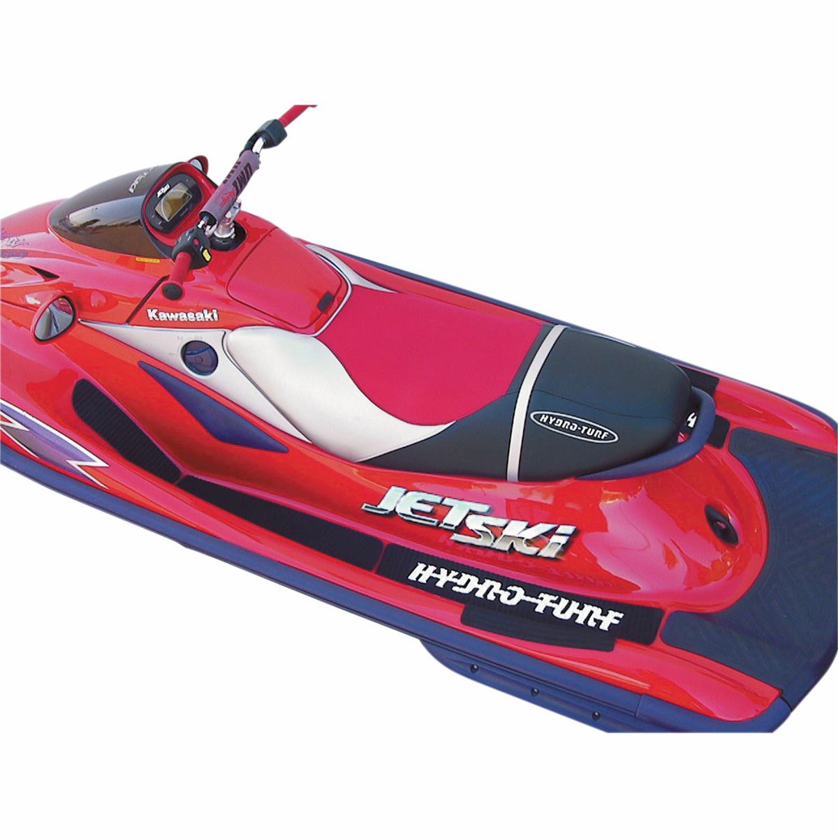 Seat Cover and Handlebar Pad - Black/Silver/Red