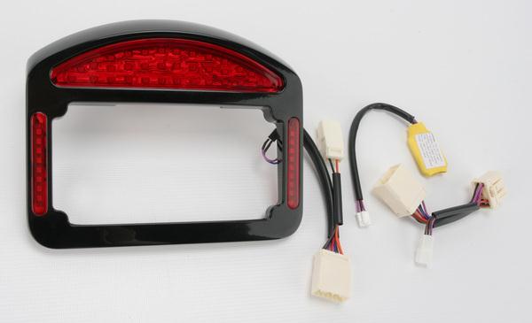 Faceplate and Light Assembly Only for Eliminator LED Taillight/License Plate Frames - Black