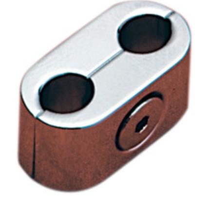 Throttle/Idle Cable Clips - Chrome - Oval