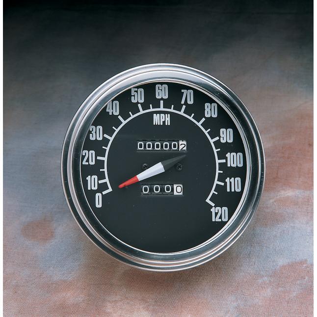 5in. Dash Mount 2240:60 Speedometer with Reed Switch - 68-84 Face