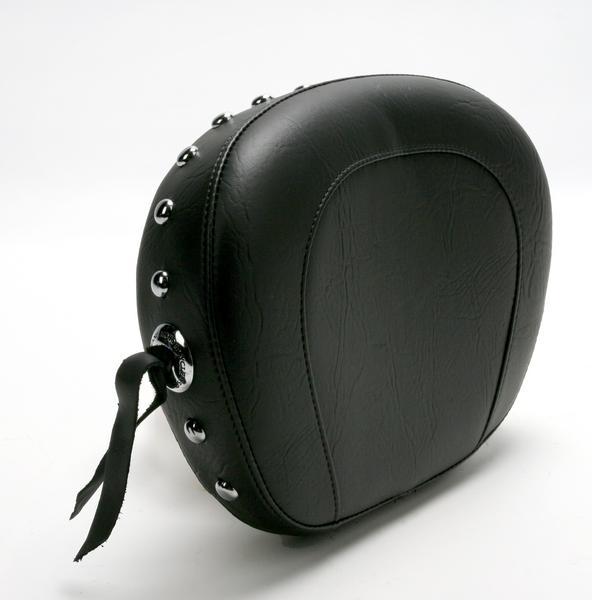 Sissy Bar Pad - Studded with Conchos - 9in. Tall - 7.5in. Wide