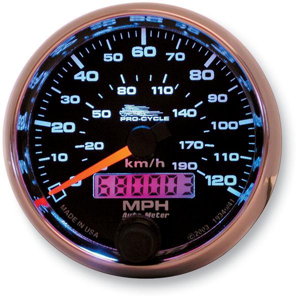 2 5/8in. Electronic Speedometer - Black Face