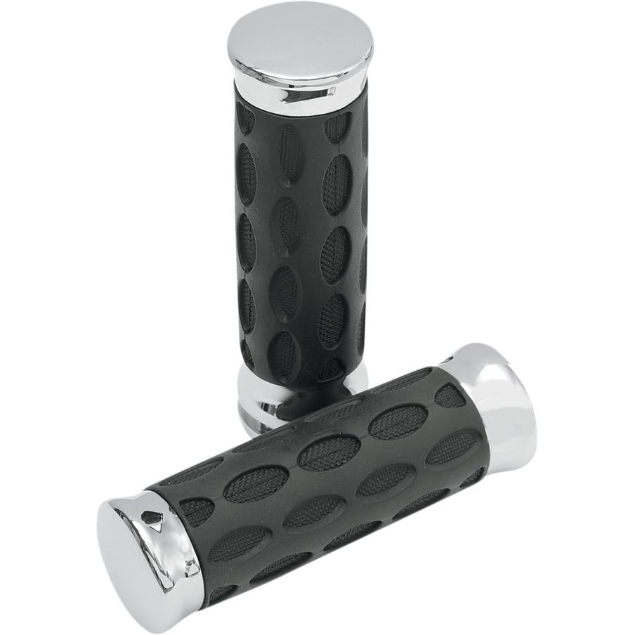 Custom Rubber Grips - Chrome