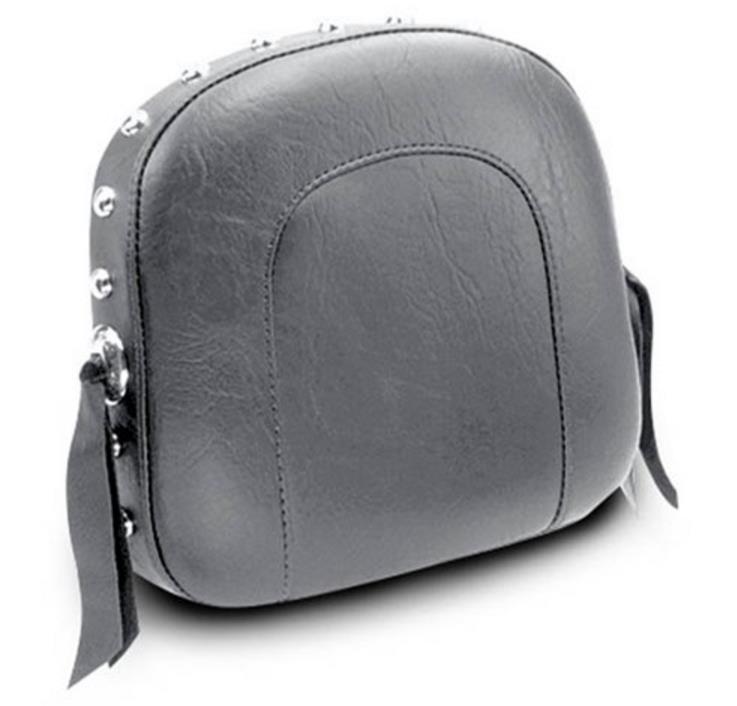 Sissy Bar Pad - Studded with Conchos - 9in. Tall - 9.5in. Wide