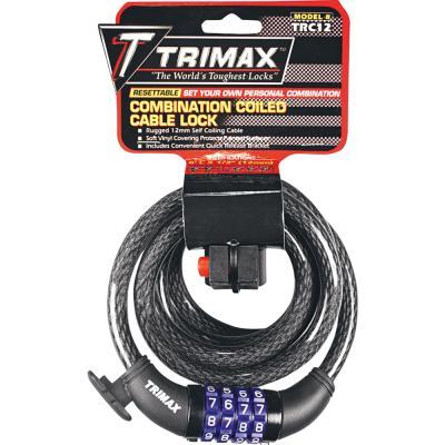 Trimaflex Coiled Lock - 72in. Cable with Combination Lock